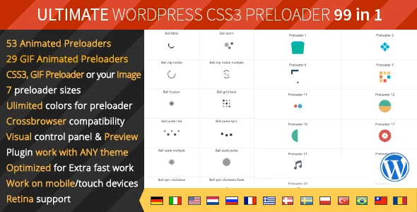 Download Ultimate Preloader – 99 CSS3 Preloaders Crack WordPress Plugin ...